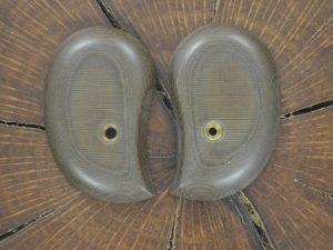 Olive drab burlap micarta Bond arms grips