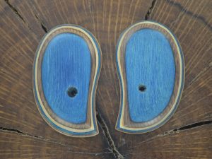 Bond arms laminated blue, gray & white wood grips