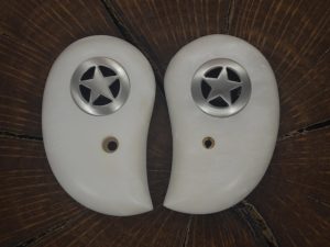 Bond arms white pearl grips with silver Texas star