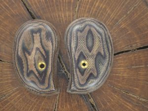 Python burlap micarta Bond arms grips
