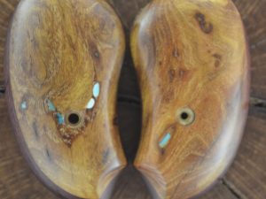 Texas BOIS D’ARK with TURQUOISE INLAYS extended Bond arms grips
