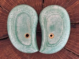 Green burlap micarta Bond arms grips