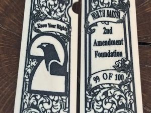2A scrimshaw imitation ivory  1911 grips