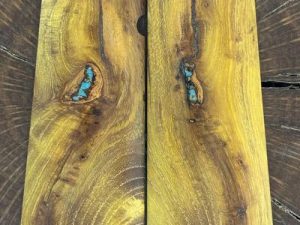 Bois d'ark,Horse apple, Osage orang with turquois inlay 1911 grips